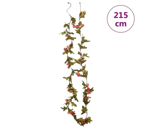 Lillepärjad 6 Tk, Roosiroosa, 215 Cm