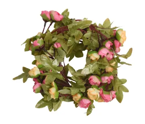 Ziemassvētku Ziedu Vītnes, 6 Gab., Baltas, 215 Cm Vidaxl