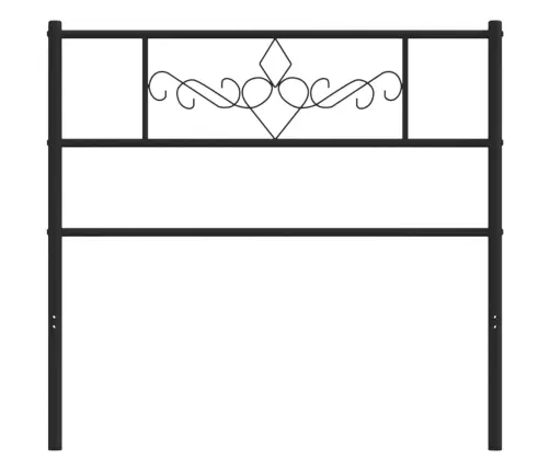 Gultas Galvgalis, Metāls, Melns, 75 Cm Vidaxl