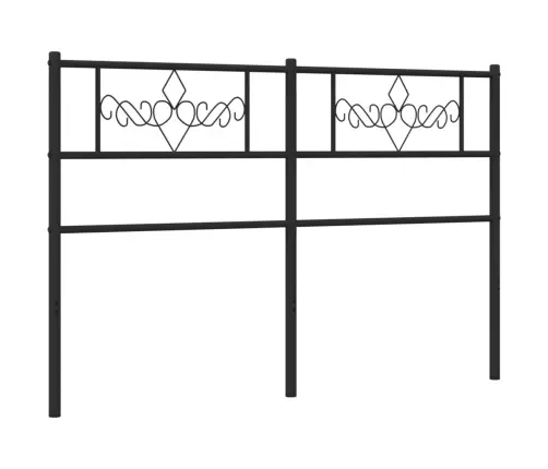 Gultas Galvgalis, Metāls, Melns, 140 Cm Vidaxl