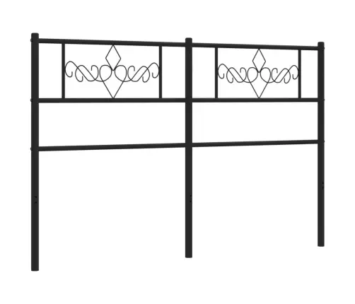 Gultas Galvgalis, Metāls, Melns, 140 Cm Vidaxl