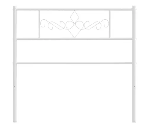 Metallist Voodipeats, Valge, 100 Cm Metallist Voodipeats, Valge, 100 Cm
