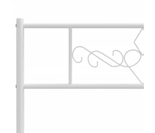 Metallist Voodipeats, Valge, 100 Cm Metallist Voodipeats, Valge, 100 Cm