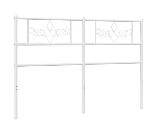 Metallist Vahetatav Voodipeats, Valge, 160 Cm