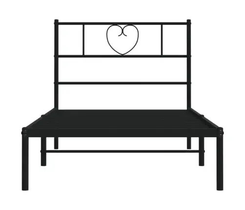 Metallist Voodiraam Peatsiga, Must, 107 X 203 Cm