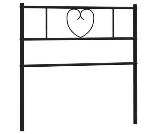 Gultas Galvgalis, Metāls, Melns, 75 Cm Vidaxl