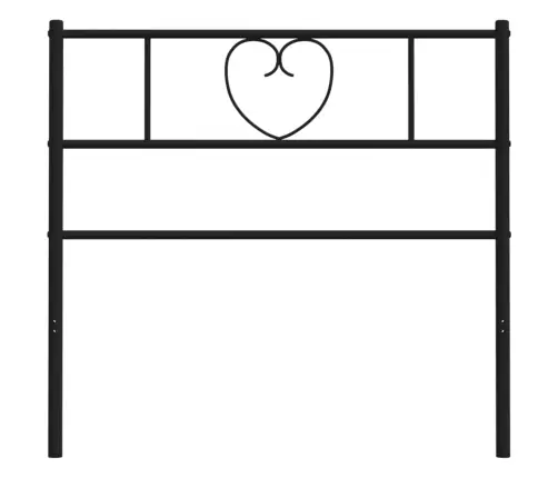 Gultas Galvgalis, Metāls, Melns, 75 Cm Vidaxl