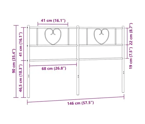 Rezerves Galvgalis, Metāls, Melns, 140 Cm Vidaxl