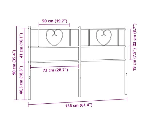 Rezerves Galvgalis, Metāls, Melns, 150 Cm Vidaxl