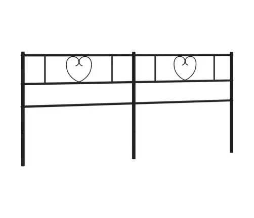 Gultas Galvgalis, Metāls, Melns, 193 Cm Vidaxl