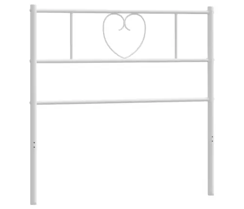 Metallist Voodipeats, Valge, 90 Cm Metallist Voodipeats, Valge, 90 Cm