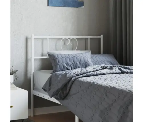 Metallist Voodipeats, Valge, 90 Cm Metallist Voodipeats, Valge, 90 Cm