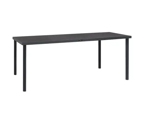 9-Daļīgs Dārza Mēbeļu Komplekts, Tekstilēns Un Tērauds, Melns Vidaxl