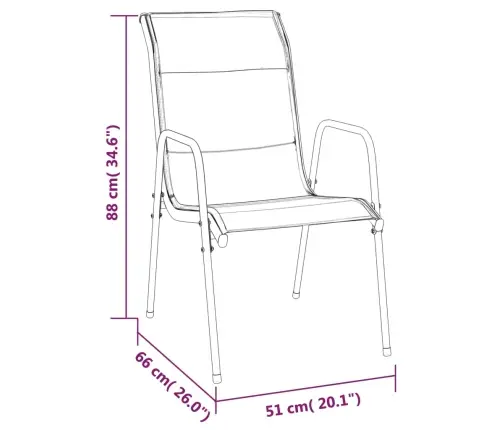 7-Osaline Aia Söögimööbli Komplekt, Must, Teras Ja Tekstileen