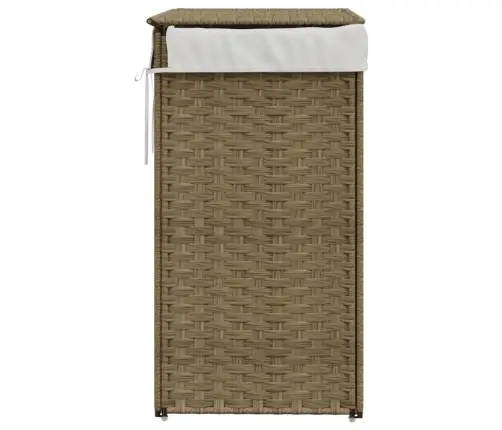 Veļas Grozs Ar Vāku, 46X33X60 Cm, Mākslīgā Rotangpalma Vidaxl