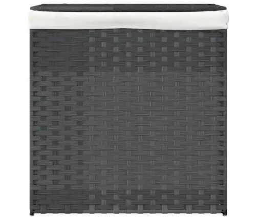 Skalbinių Krepšys Su 2 Skyriais, Pilkas, 53X35X57 Cm