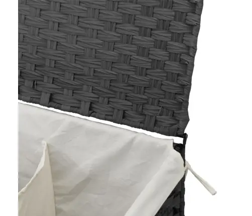 Skalbinių Krepšys Su 2 Skyriais, Pilkas, 53X35X57 Cm