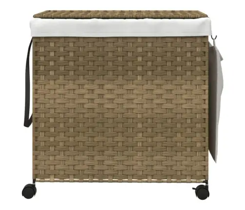 Ratastega Pesukorv, 60 X 35 X 60,5 cm Rotang