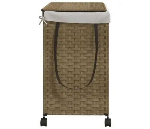 Ratastega Pesukorv, 60 X 35 X 60,5 cm Rotang