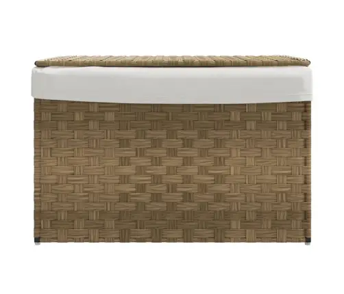 Veļas Grozs Ar Vāku, 55,5X35X34 Cm, Mākslīgā Rotangpalma Vidaxl