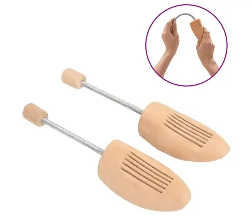 Apavu Spriegotāji, 2 Pāri, Izmērs 43-46, Kaukāza Hurmas Koks Vidaxl