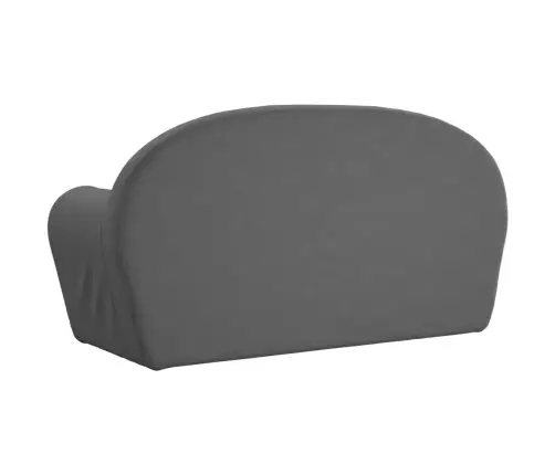 Divvietīgs Bērnu Dīvāns, Antracītpelēks, Mīksts Plīšs Vidaxl