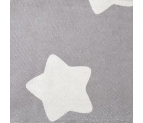 Laste Diivanvoodi Tähtedega, Helehall, Pehme Plüüs