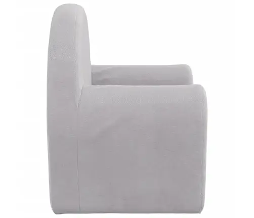 Vaikiška Sofa-Lova, Šviesiai Pilkos Spalvos, Minkštas Pliušas