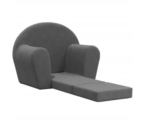 Bērnu Dīvāngulta, Antracītpelēka, Mīksts Plīšs Vidaxl