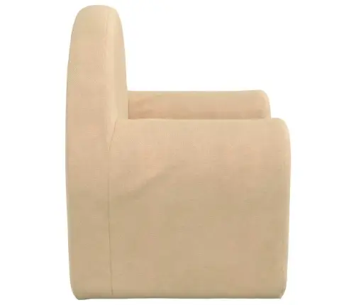 Bērnu Dīvāngultas, Krēmkrāsas, Mīksts Plīšs Vidaxl