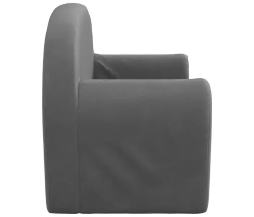 Vaikiška Dvivietė Sofa-Lova, Antracito, Minkštas Pliušas