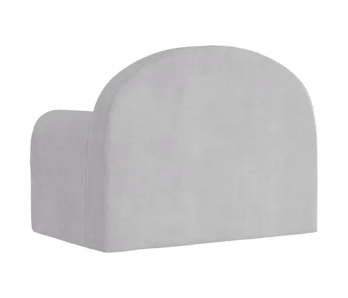 Bērnu Dīvāns, Gaiši Pelēks, Mīksts Plīšs Vidaxl