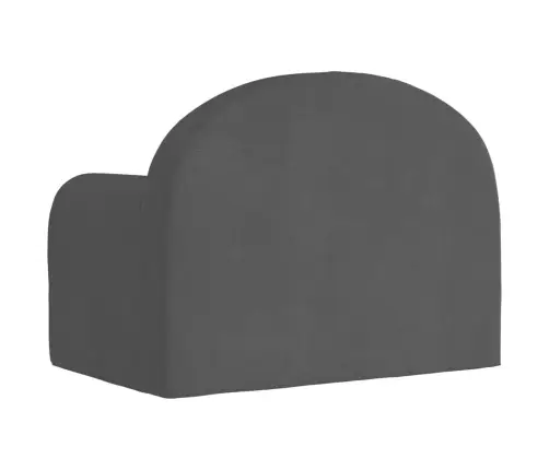 Bērnu Dīvāns, Antracītpelēks, Mīksts Plīšs Vidaxl