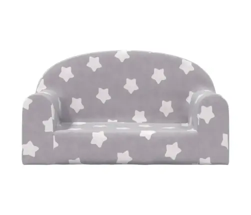 2-Kohaline Lastediivan Tähtedega, Helehall, Pehme Plüüs