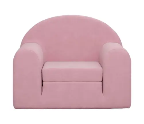 Bērnu Dīvāngulta, Rozā, Mīksts Plīšs Vidaxl