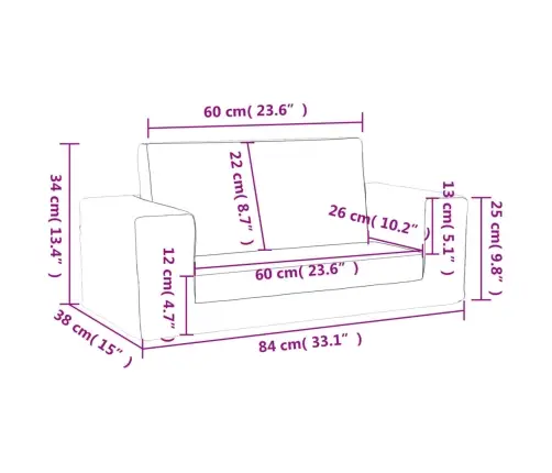 2-Kohaline Laste Diivanvoodi Tähtedega, Helehall, Pehme Plüüs