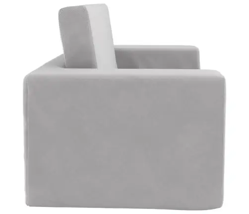 Divvietīga Bērnu Dīvāngulta, Gaiši Pelēka, Plīšs Vidaxl