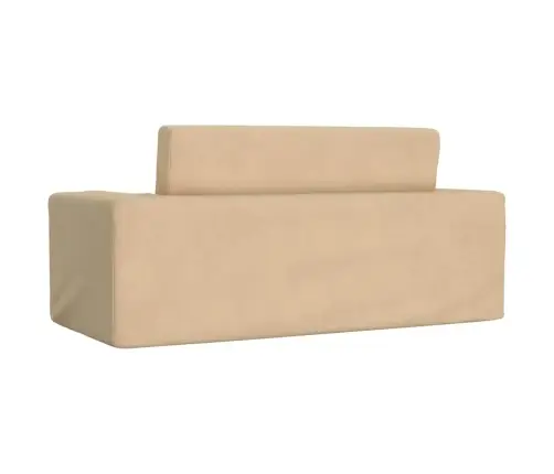 Divvietīga Bērnu Dīvāngulta, Krēmkrāsa, Mīksts Plīšs Vidaxl