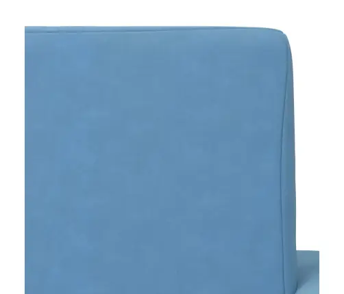 Divvietīga Bērnu Dīvāngulta, Zila, Mīksts Plīšs Vidaxl