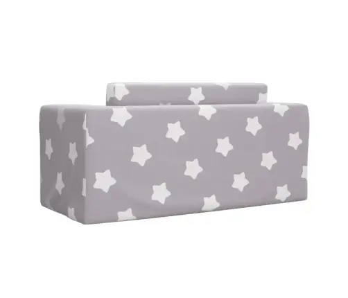 Divvietīga Bērnu Dīvāngulta, Gaiši Pelēka Ar Zvaigznēm, Plīšs Vidaxl