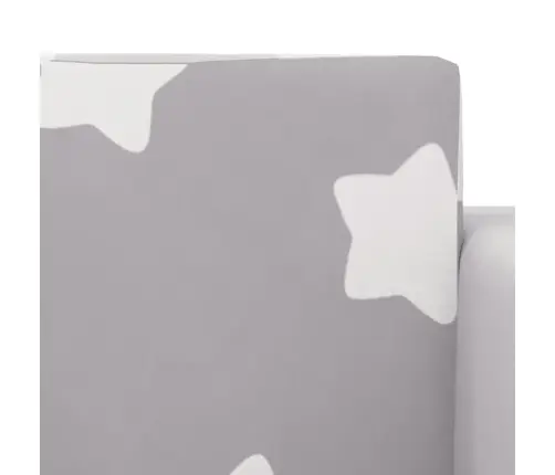 Divvietīga Bērnu Dīvāngulta, Gaiši Pelēka Ar Zvaigznēm, Plīšs Vidaxl