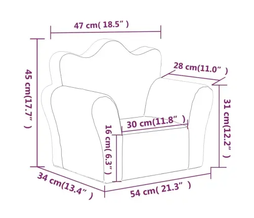 Lastediivan, Sinine, Pehme Plüüs