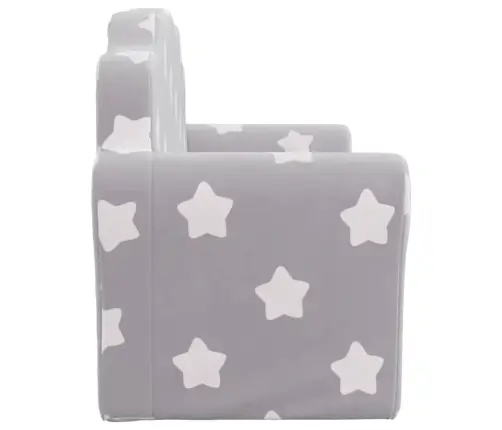 2-Kohaline Lastediivan Tähtedega, Helehall, Pehme Plüüs