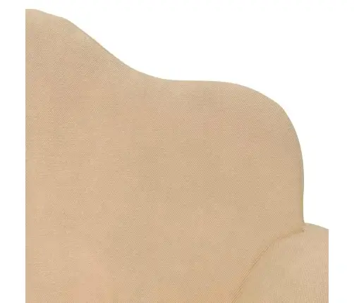 Dvivietė Vaikiška Sofa, Kreminės Spalvos, Minkštas Pliušas