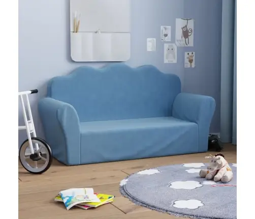 2-Kohaline Lastediivan, Sinine, Pehme Plüüs