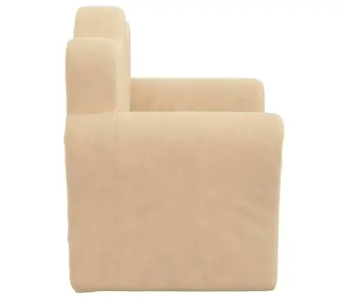 Bērnu Dīvāngultas, Krēmkrāsas, Mīksts Plīšs Vidaxl