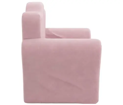 Bērnu Dīvāngulta, Rozā, Mīksts Plīšs Vidaxl