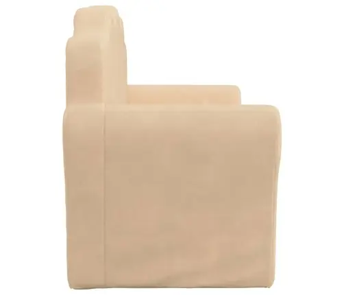 2-Kohaline Laste Diivanvoodi, Kreemjas, Pehme Plüüs