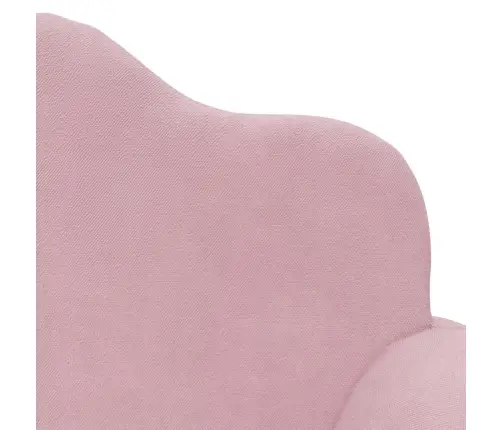 Divvietīga Bērnu Dīvāngulta, Rozā, Mīksts Plīšs Vidaxl