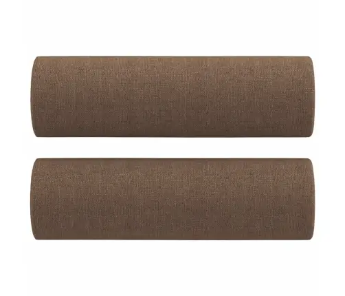 Divvietīgs Dīvāns Ar Spilveniem, Brūns, 120 Cm, Audums Vidaxl